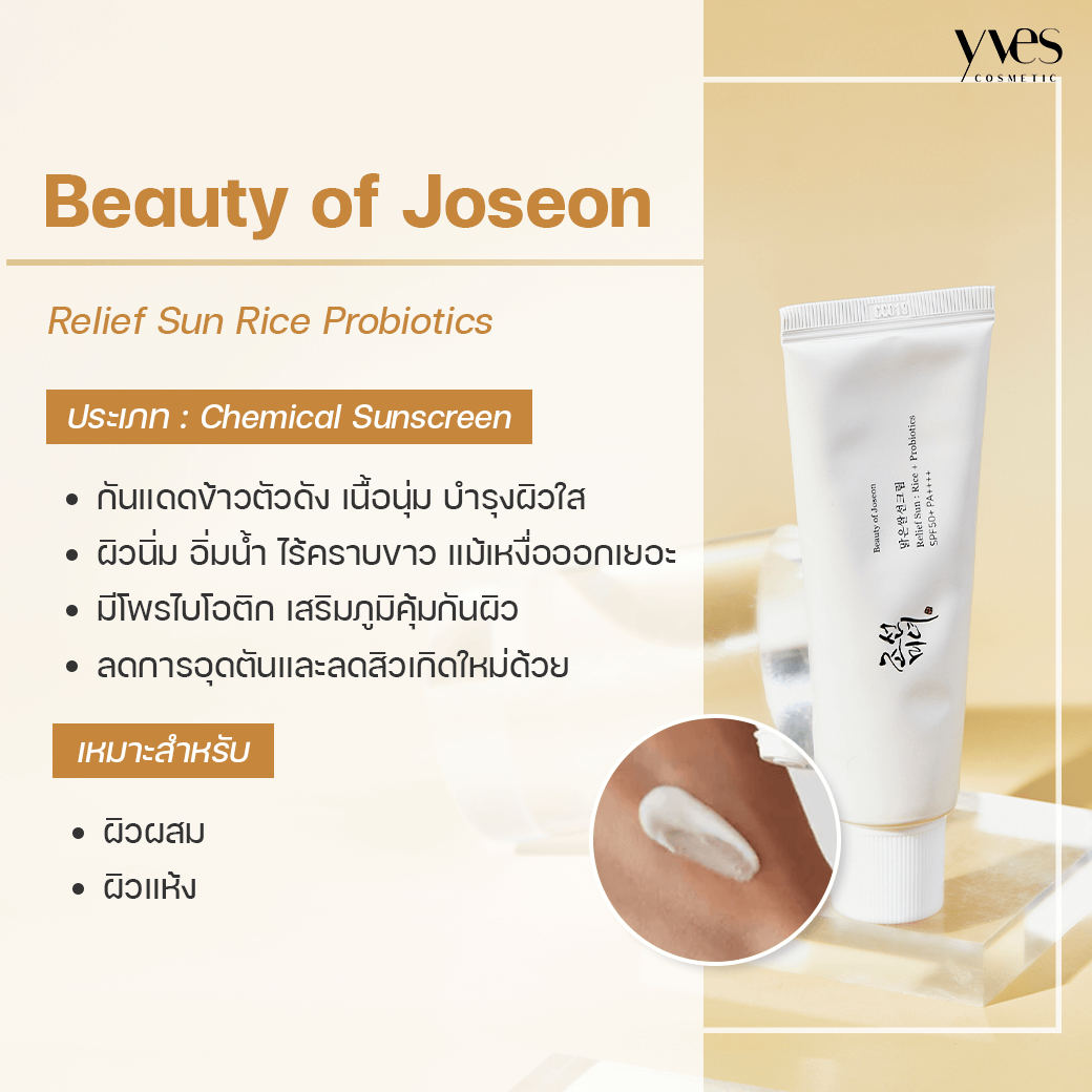 Beauty of Joseon Relief Sun Rice Probiotics SPF50+ PA++++